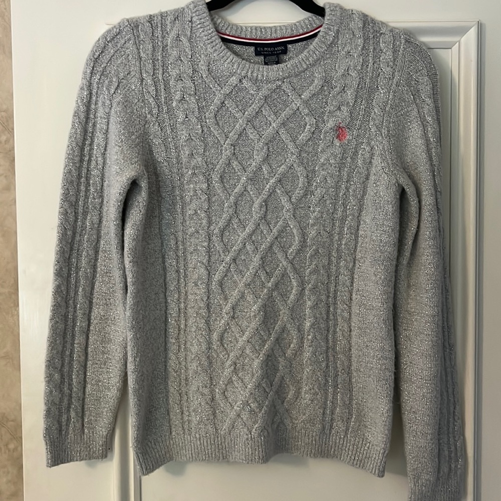 US Polo Assn. Mixed Cable Crew Sweater size M